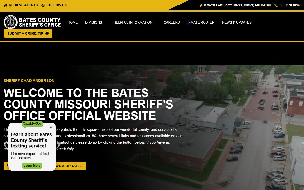 Bates County Missouri sheriff sex offender information