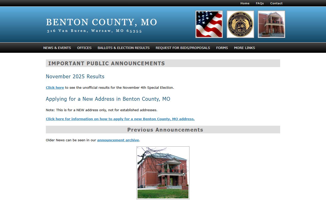 Benton County Missouri government sex offender information