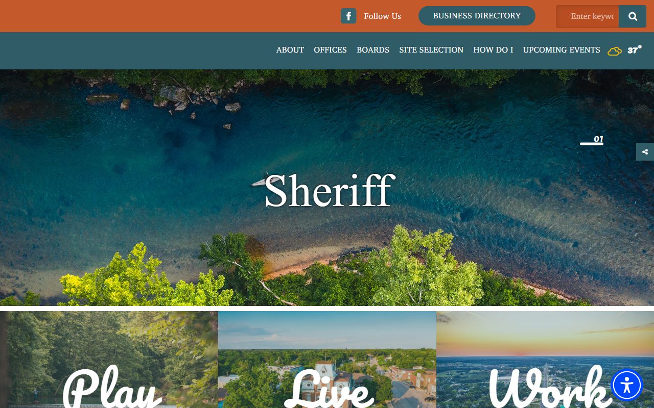 Dent County Missouri Sheriff's Office sex offender registry page