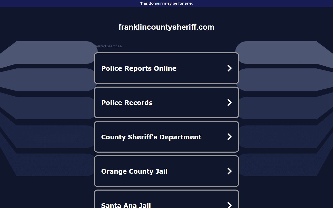 Franklin County Missouri Sheriff's Office sex offender registry page