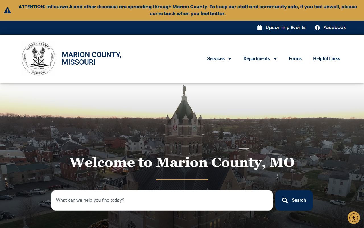 Marion County Missouri government website sex offender registry information