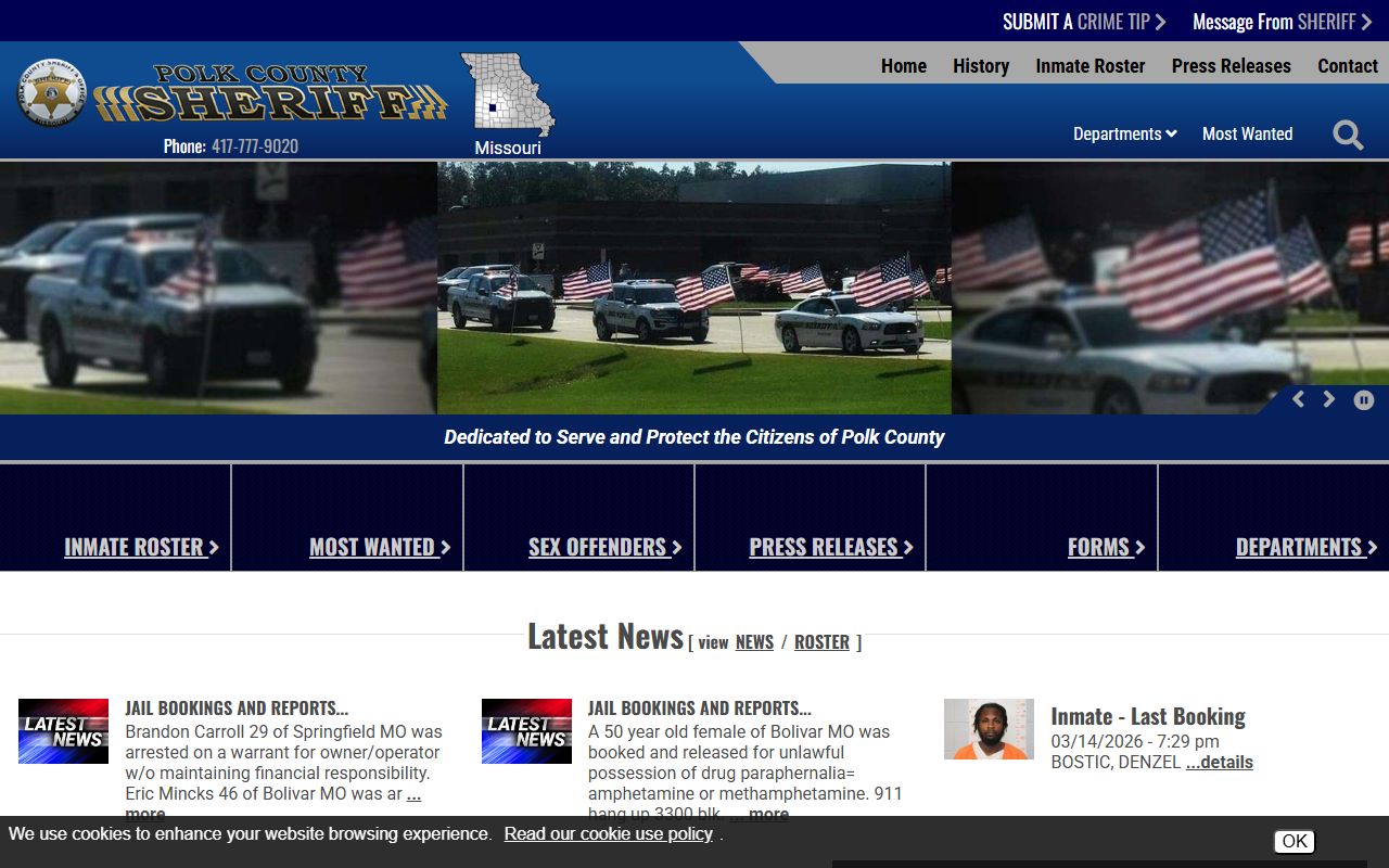 Polk County Sheriff's Office sex offender registry information