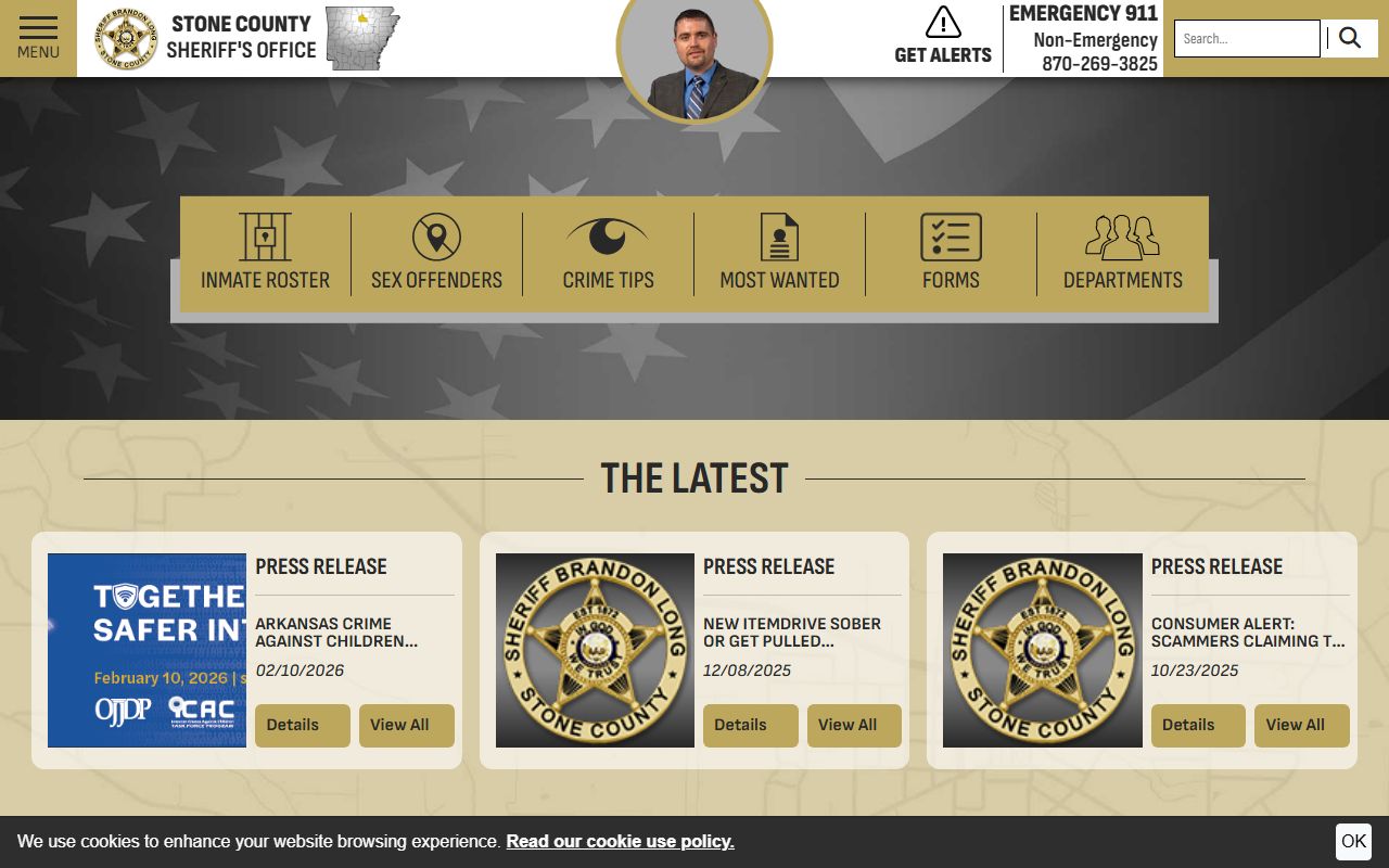 Stone County Missouri sheriff's office sex offender registry