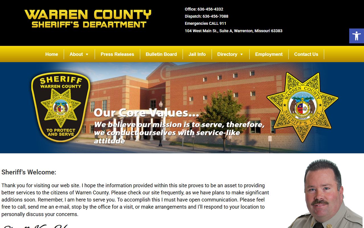 Warren County Missouri sheriff alternative site sex offender information